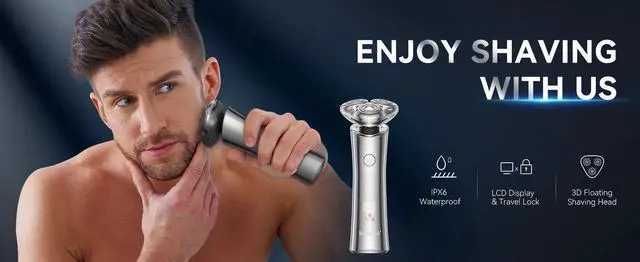 Alt view image 2 of 7 - Kensen S21 Electric Shaver Magnetic Men's 3D Floating Blade