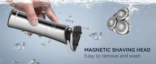 Alt view image 4 of 7 - Kensen S21 Electric Shaver Magnetic Men's 3D Floating Blade