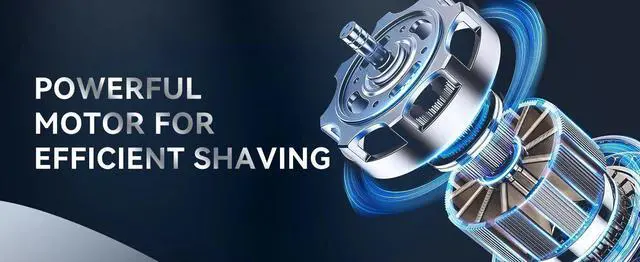 Alt view image 7 of 7 - Kensen S21 Electric Shaver Magnetic Men's 3D Floating Blade