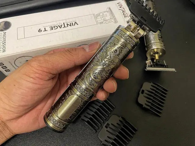 Alt view image 3 of 7 - LCD Display T9 Electric Hairber 0mm Shaver Hair Trimer Home