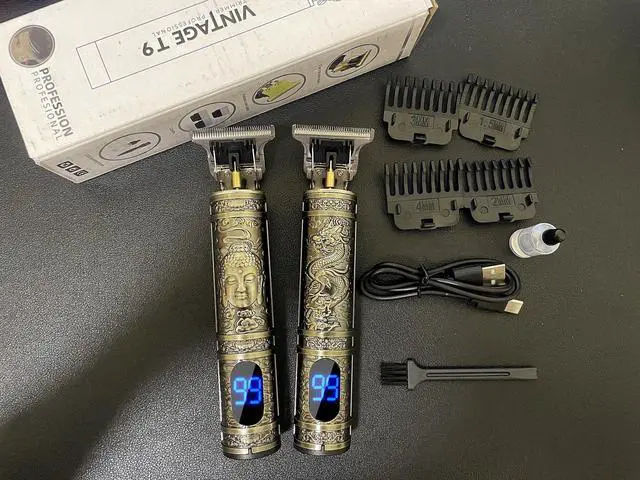 Alt view image 7 of 7 - LCD Display T9 Electric Hairber 0mm Shaver Hair Trimer Home