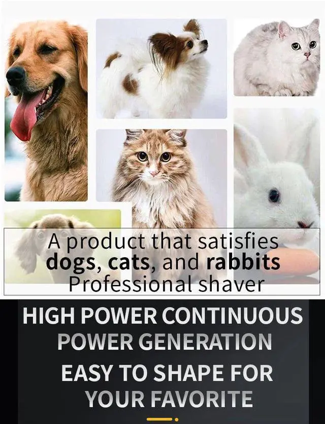 Main image of Professional Dog Hair Clipper All Metal Rechargeable Pet Tri