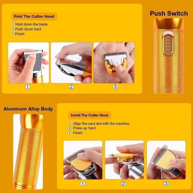 Alt view image 6 of 7 - 380W Cashmere Goat Shearer 12V Cordless Household Pet (Cat