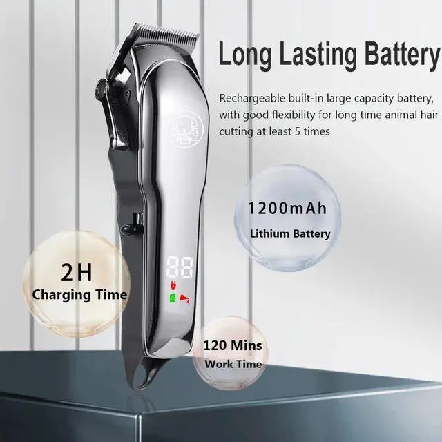 Alt view image 3 of 7 - Professional Pet Trimmer Cat Shaver Dog Hair Clipper Cutting