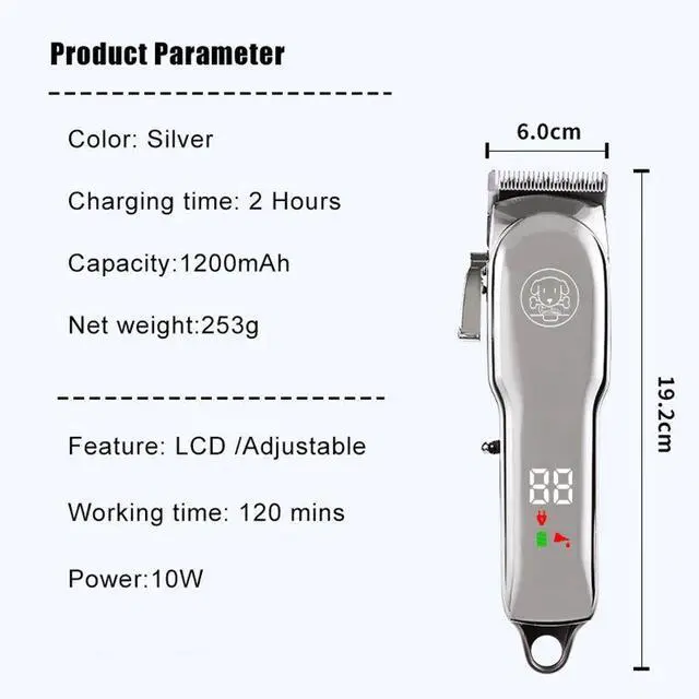 Alt view image 7 of 7 - Professional Pet Trimmer Cat Shaver Dog Hair Clipper Cutting