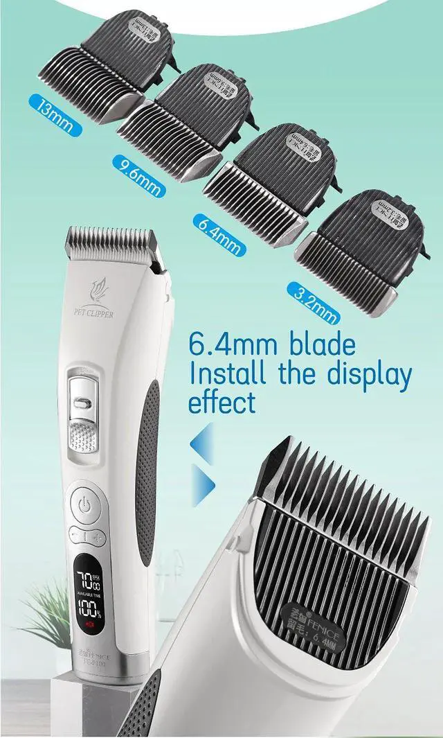 Alt view image 6 of 7 - Fenice Electrical Pet Clipper Machine Dog Hair Clippers Groo
