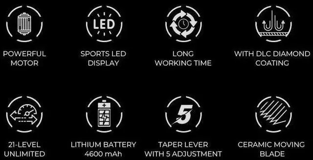 Alt view image 2 of 7 - VGR Hair Trimmer Professional Shaver Razors Cordless Barber