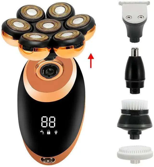 Alt view image 5 of 7 - Men 7D Floating Men Electric Shaver Wet Dry Beard Hair Trimm