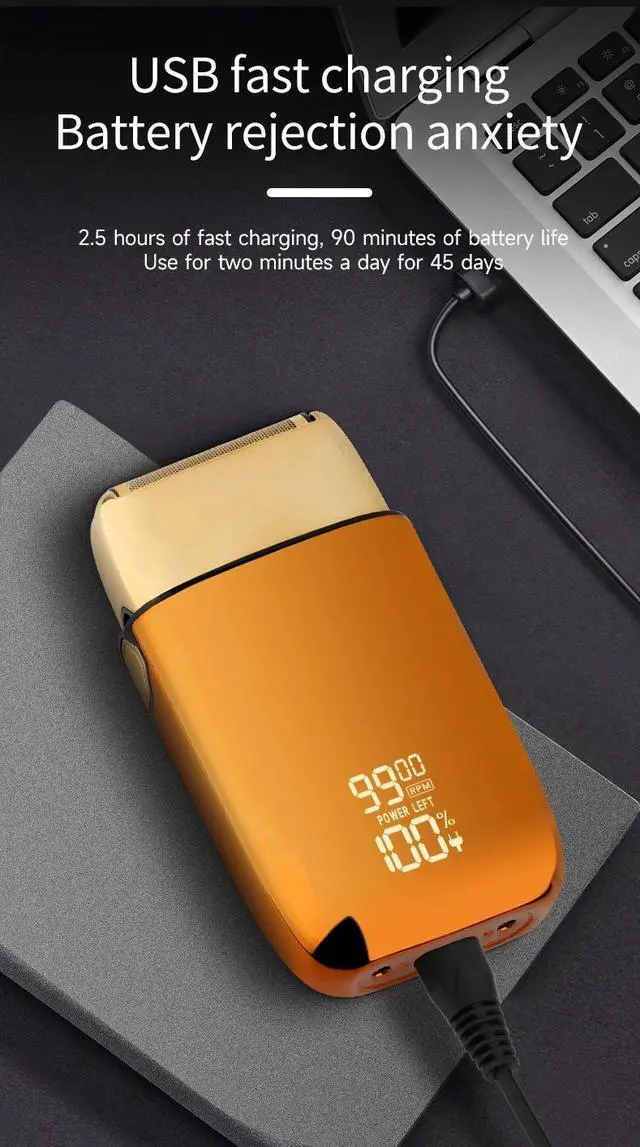 Alt view image 7 of 7 - HIENA shaving machine men Electric shaver Hair clipper Recha