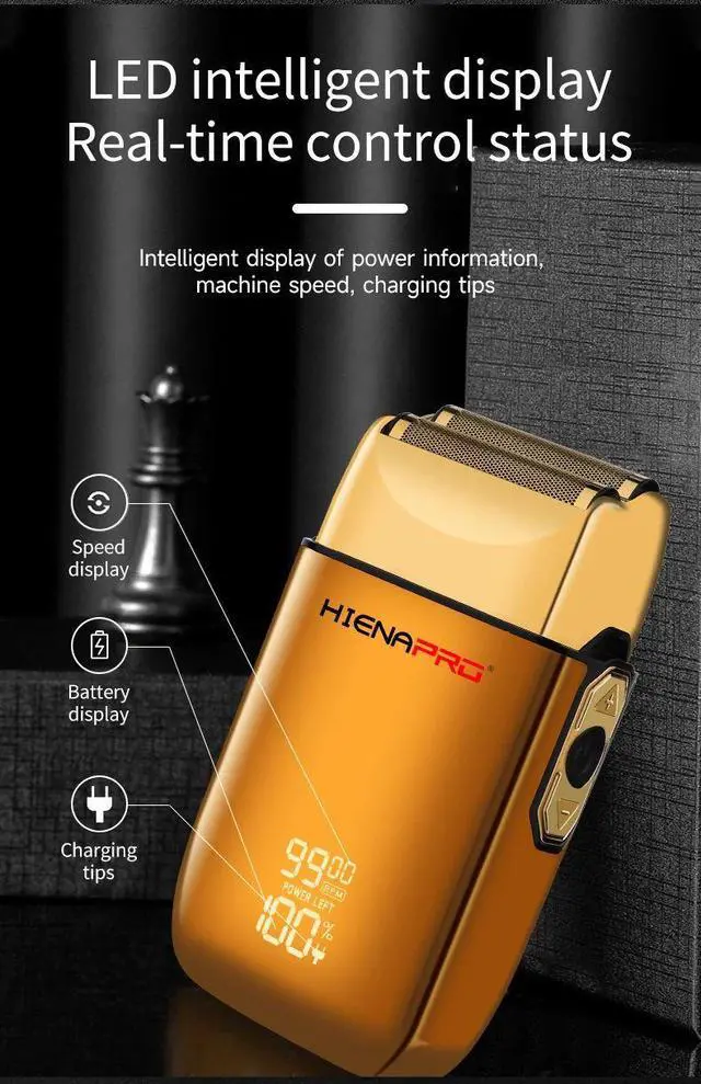 Alt view image 5 of 7 - HIENA shaving machine men Electric shaver Hair clipper Recha