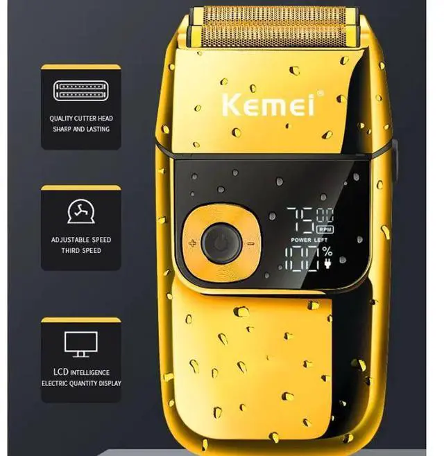 Alt view image 3 of 7 - Kemei 2028 Barber Professional Beard Hair Shaver For Men Ele