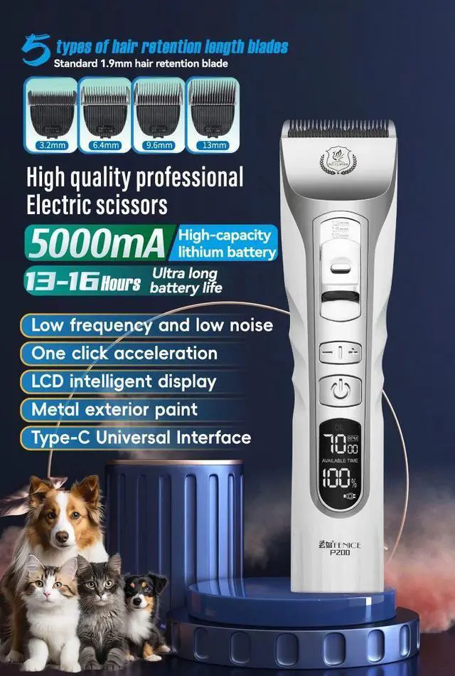 Main image of Fenice Dog Hair Cutting Machine Clippers Grooming Pet Animal