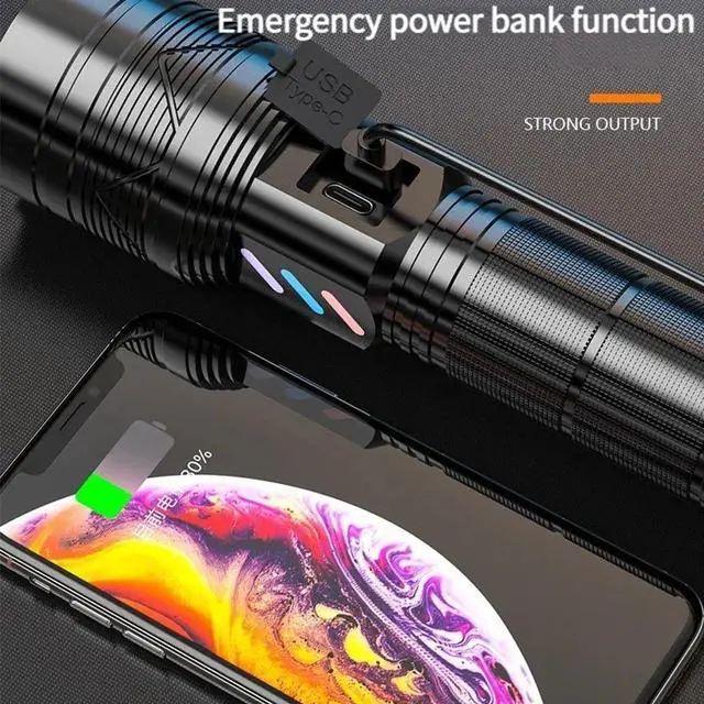 Alt view image 5 of 7 - 2025 New White Laser Aluminum Alloy LED Headlight Power Lant