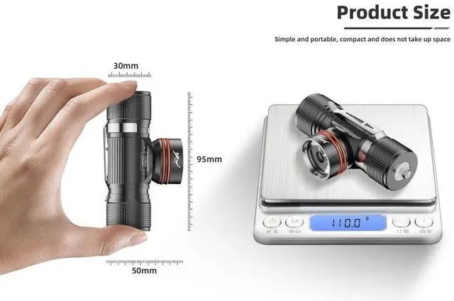 Alt view image 6 of 7 - IPX8 Waterproof Headlight LED Powerful Scuba Diving Headlamp