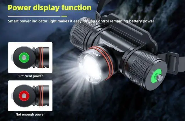 Alt view image 3 of 7 - IPX8 Waterproof Headlight LED Powerful Scuba Diving Headlamp