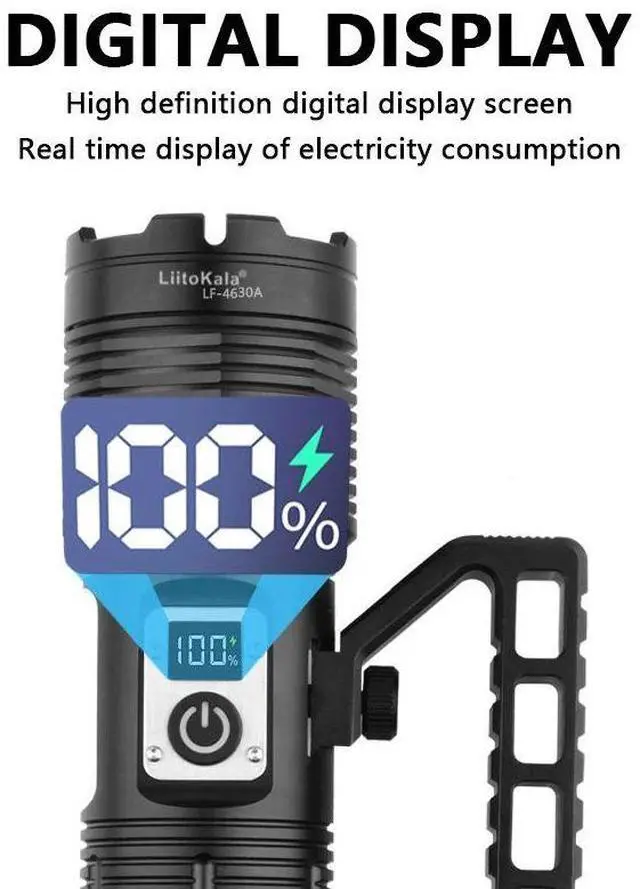 Alt view image 3 of 7 - LiitoKala LF-4630A White laser flashlight, strong light, out