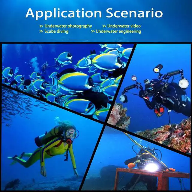 Alt view image 6 of 7 - Professional Underwater Lamp 4*120*120 36Core Photography Li