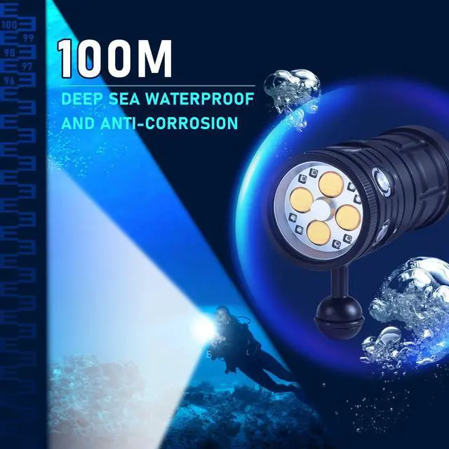 Alt view image 3 of 7 - Professional Underwater Lamp 4*120*120 36Core Photography Li