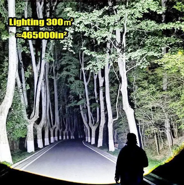 Alt view image 4 of 7 - 1000000LM Most Powerful LED Flashlight Rechargeable Type-c F