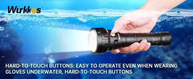 Alt view image 7 of 7 - Wurkkos DL40 Scuba Diving Lamp 26650 Ultra Powerful Flashlig