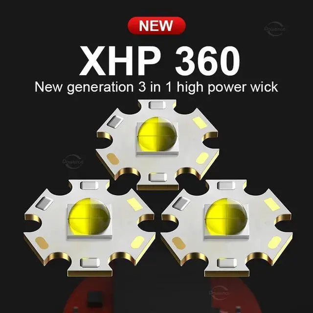 Alt view image 6 of 7 - Most Powrful XHP360 Scuba Diving Flashlight Super Bright Pro