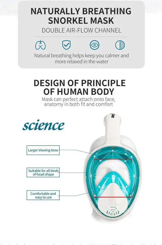 Main image of COPOZZ Scuba Underwater Hunting Diving Mask Anti Fog Snorkel