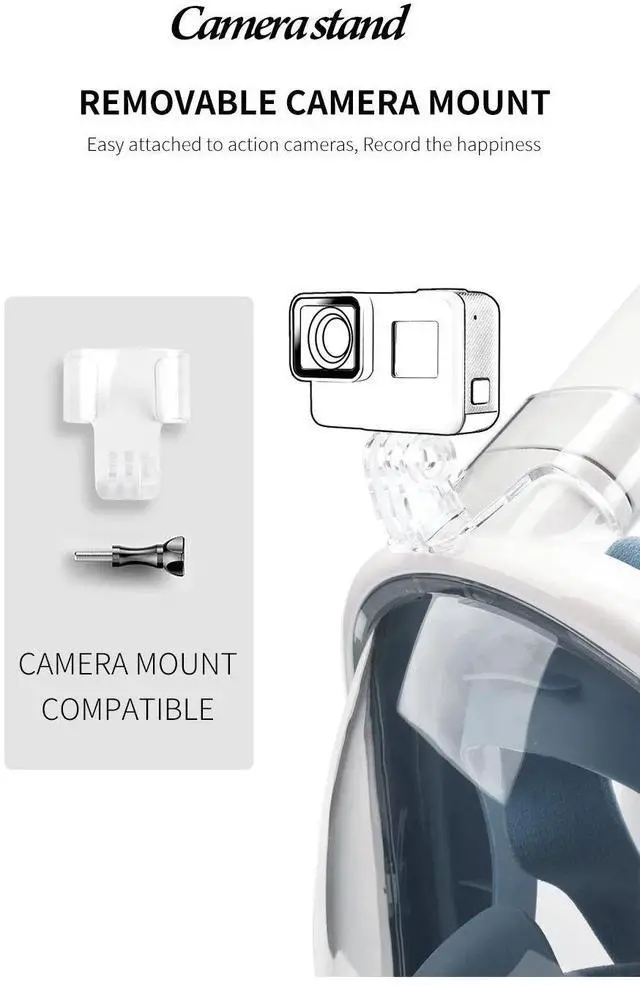 Alt view image 7 of 7 - COPOZZ Scuba Underwater Hunting Diving Mask Anti Fog Snorkel