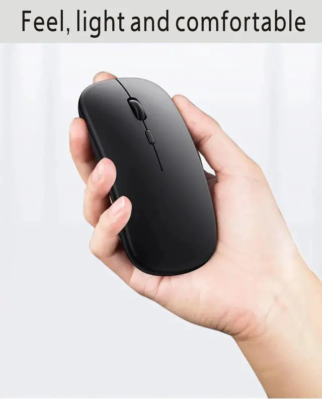 Alt view image 4 of 7 - Rechargeable Bluetooth Mouse Wireless Dual Mode 5.2 Silent