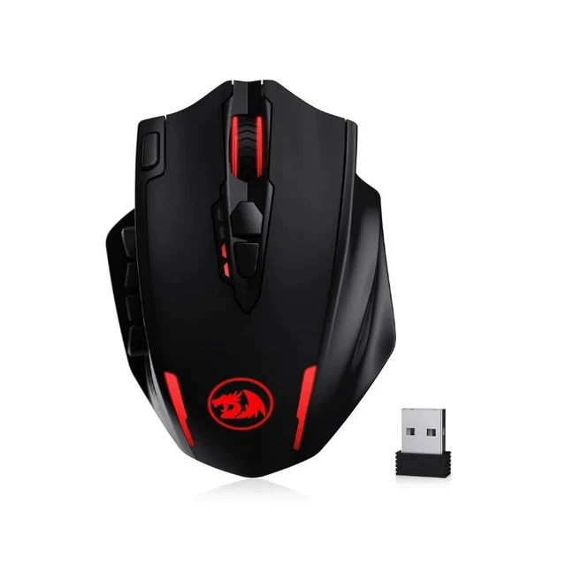 Alt view image 4 of 7 - Redragon M913 Gaming 16000 DPI Wired 2.4Ghz Wireless RGB Opt