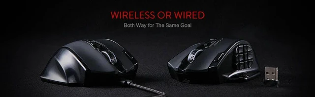 Alt view image 3 of 7 - Redragon M913 Gaming 16000 DPI Wired 2.4Ghz Wireless RGB Opt