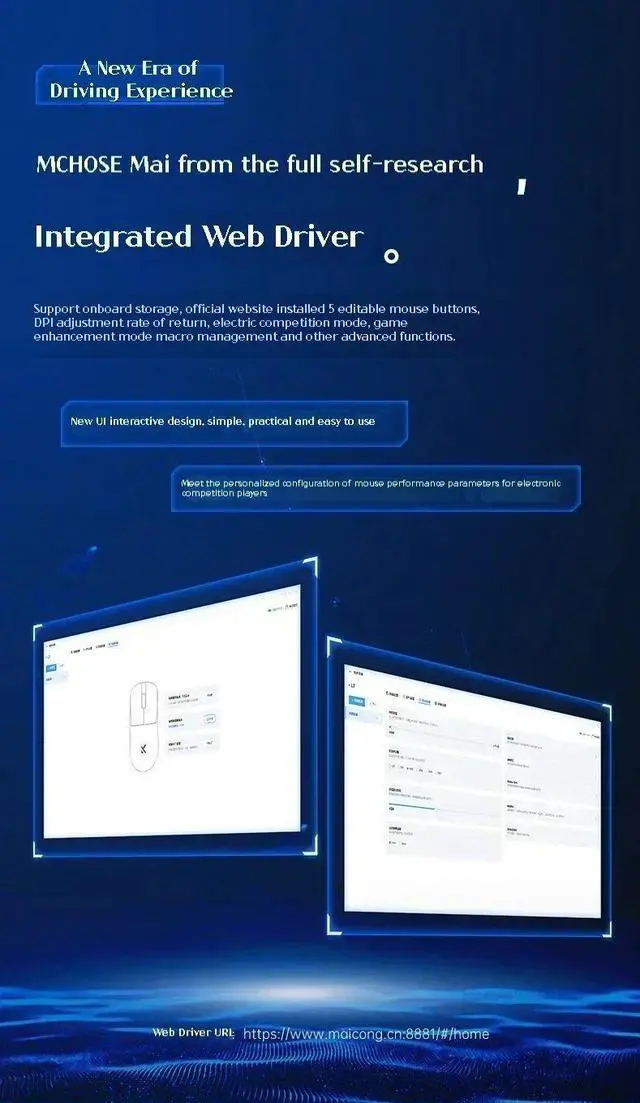 Alt view image 6 of 7 - MCHOSE L7 Pro Ultra PAW3395 8K Three Mode Mouse 2.4g Wireles