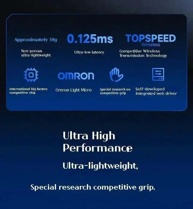 Alt view image 3 of 7 - MCHOSE L7 Pro Ultra PAW3395 8K Three Mode Mouse 2.4g Wireles