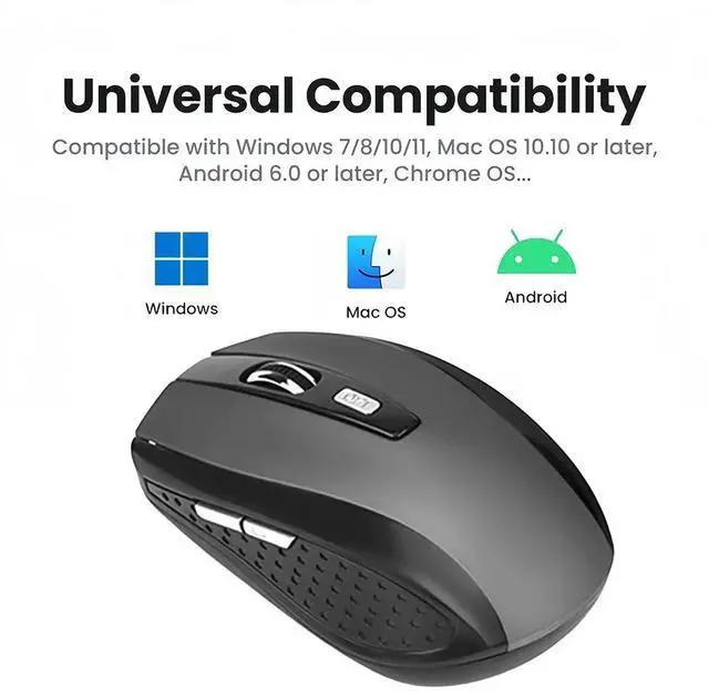 Alt view image 6 of 7 - Wireless Mouse Ergonomics Mouse 2.4G Portable Mobile Optical