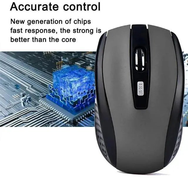 Alt view image 3 of 7 - Wireless Mouse Ergonomics Mouse 2.4G Portable Mobile Optical