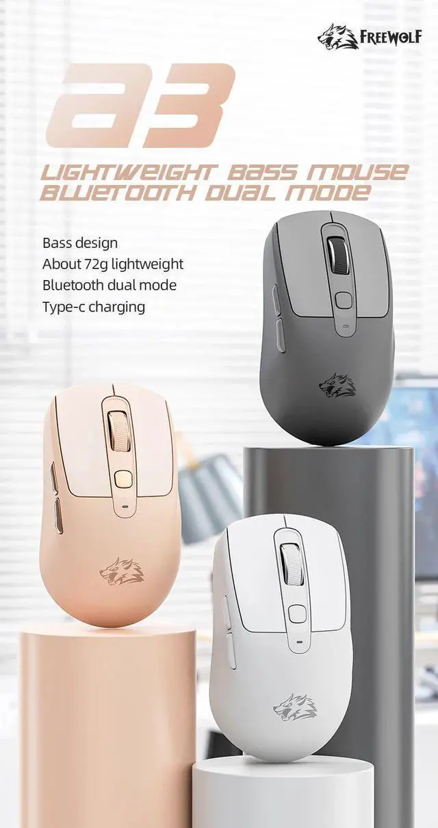 Main image of Lightweight 2.4G wireless mouse, Bluetooth dual-mode, low-fr