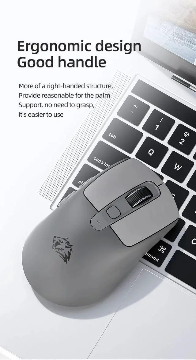 Alt view image 4 of 7 - Lightweight 2.4G wireless mouse, Bluetooth dual-mode, low-fr