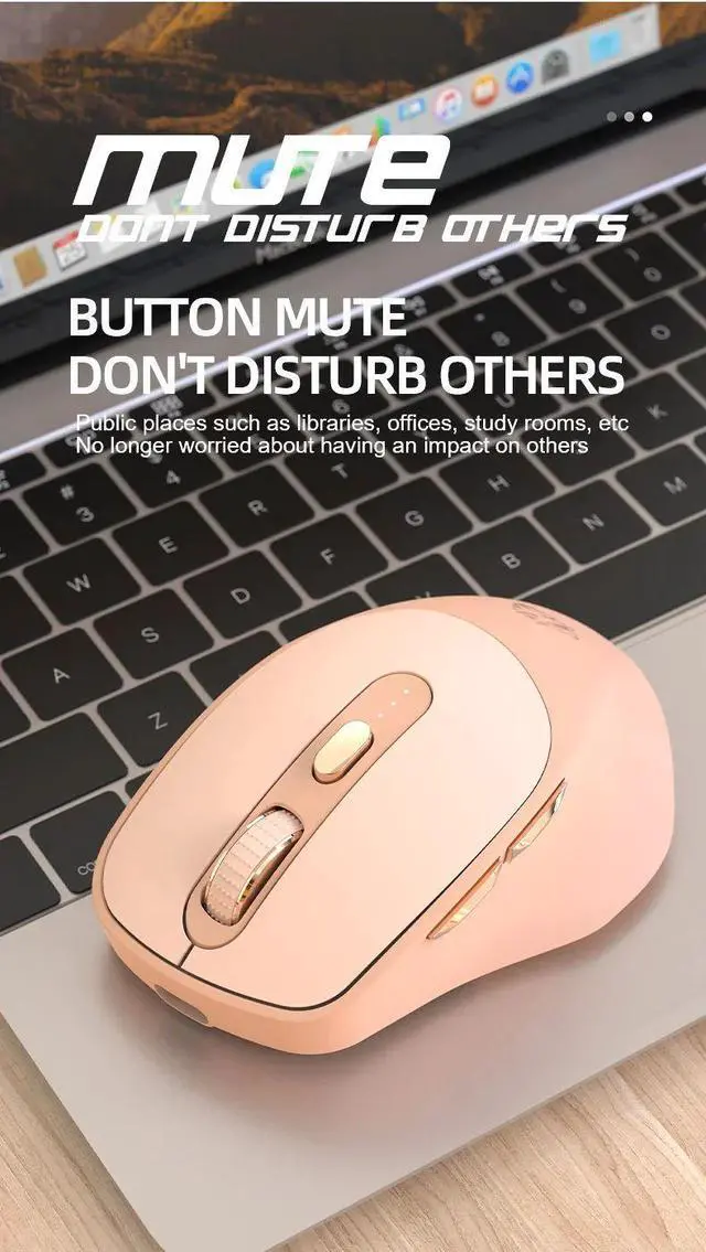 Alt view image 6 of 7 - X7 Bluetooth Wireless Mouse Mice with Battery Indicator 5 Ad