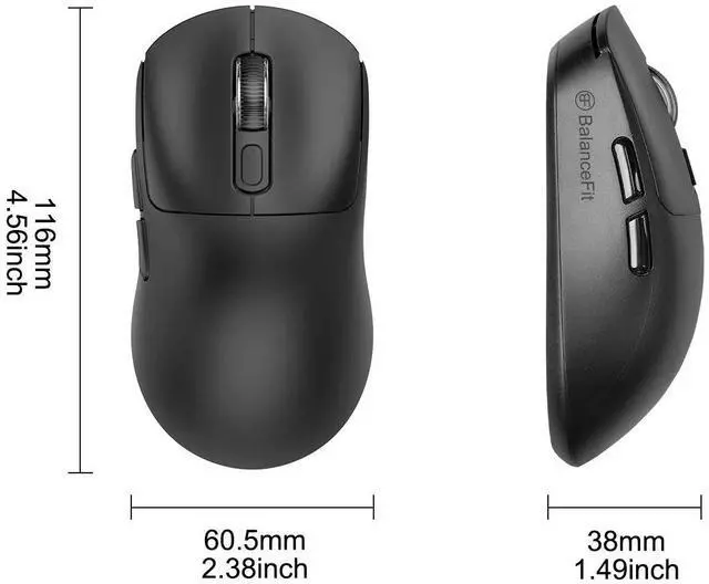 Alt view image 6 of 7 - Wireless Mouse Rechargeable Bluetooth-compatible &2.4G Mouse