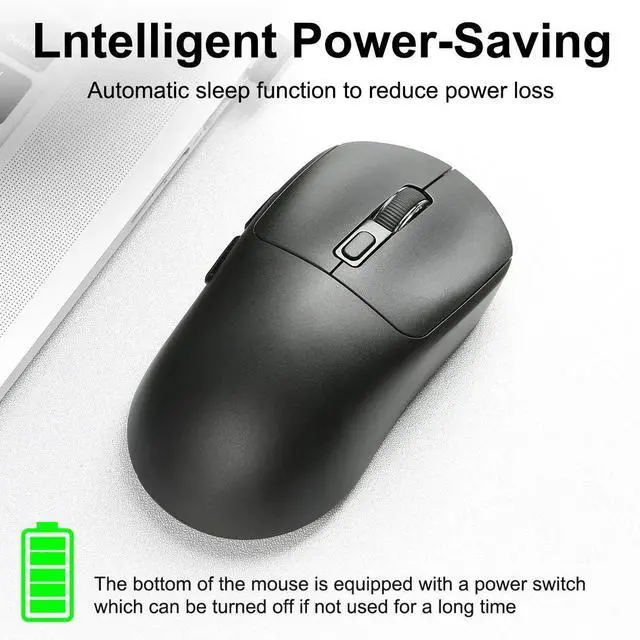 Alt view image 3 of 7 - Wireless Mouse Rechargeable Bluetooth-compatible &2.4G Mouse