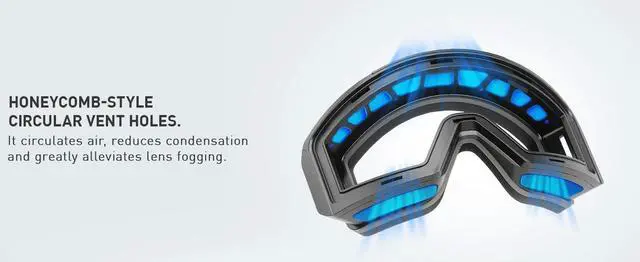 Alt view image 5 of 7 - KAPVOE OTG Ski Goggles UV400 Magnetic Attraction Anti-Fog Sk