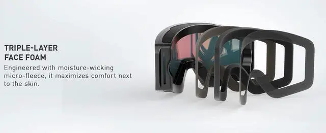 Alt view image 7 of 7 - KAPVOE OTG Ski Goggles UV400 Magnetic Attraction Anti-Fog Sk