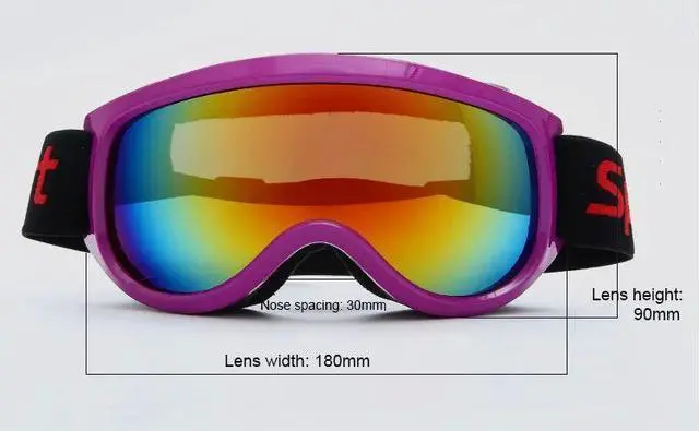 Alt view image 4 of 7 - Children's Ski Goggles UV400 Ski Glasses Single layer Girl S