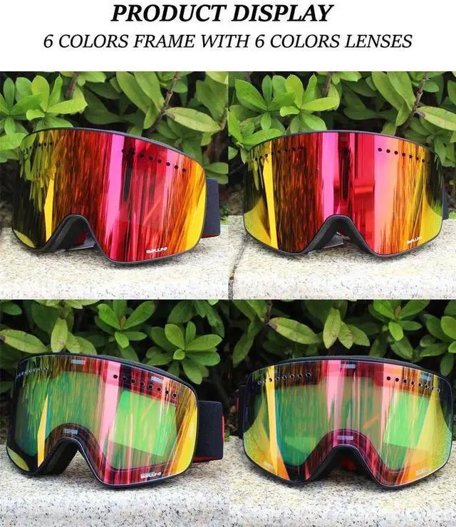 Alt view image 3 of 7 - Ski Goggles with Magnetic Double Layer Polarized Lens Skiing