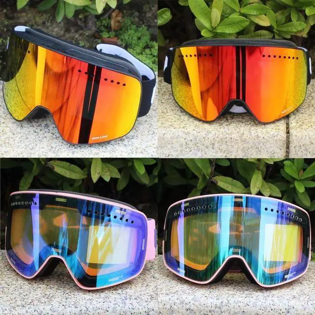 Alt view image 4 of 7 - Ski Goggles with Magnetic Double Layer Polarized Lens Skiing