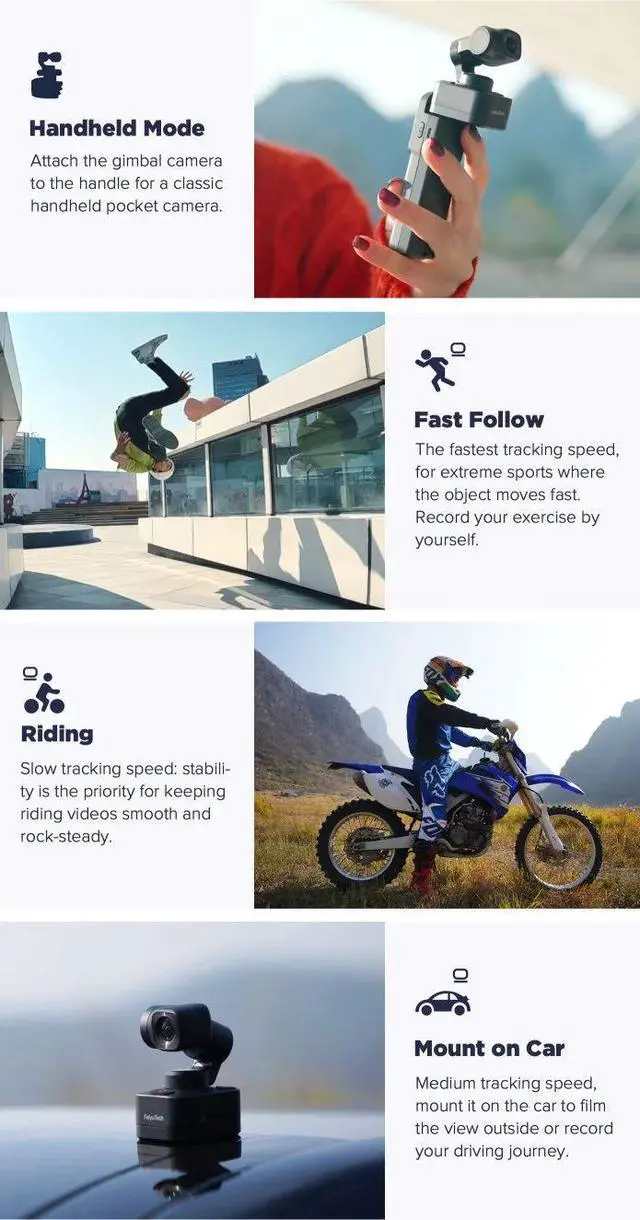 Alt view image 7 of 7 - FeiyuTech Feiyu Pocket 3 Kit Cordless Detachable 3-Axis Stab