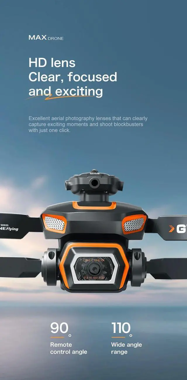 Alt view image 6 of 7 - New Mini GT5 brushless motor 6K professional HD camera Obsta