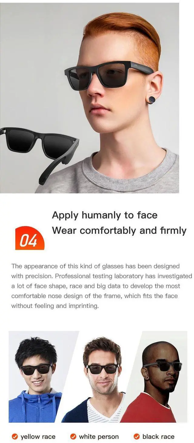 Alt view image 6 of 7 - 2025 E13PRO New Smart Glasses AI Translation Glasses Bluetoo