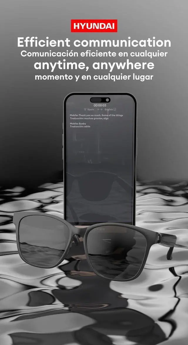 Main image of Choice HYUNDAI HY-C8 AI Glasses Earphones HD Smart Translati