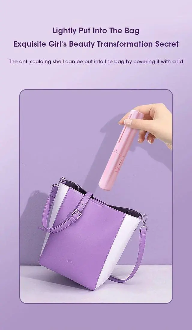 Alt view image 4 of 7 - Wireless Professional Hair Straightener Curler Comb Fast Hea