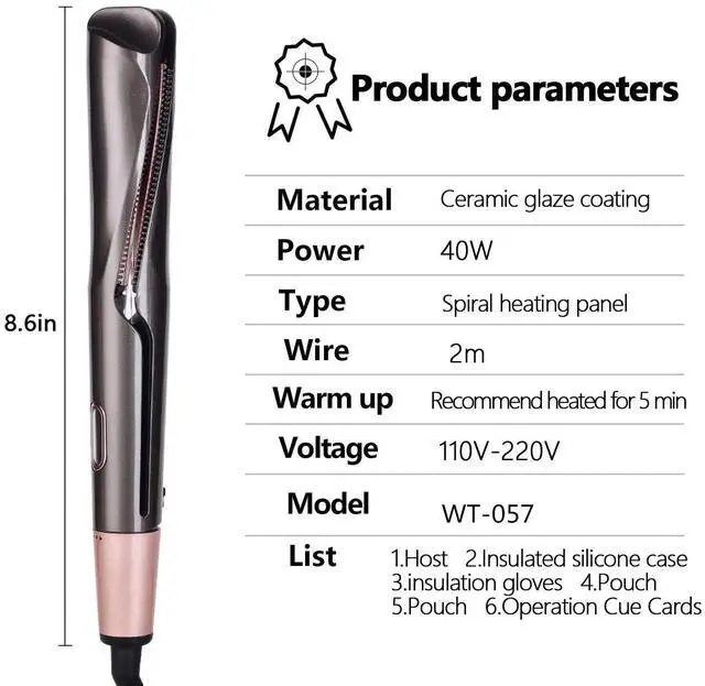 Alt view image 6 of 7 - 2 in 1 Hair Straightener And Curler Twist Straightening Curl